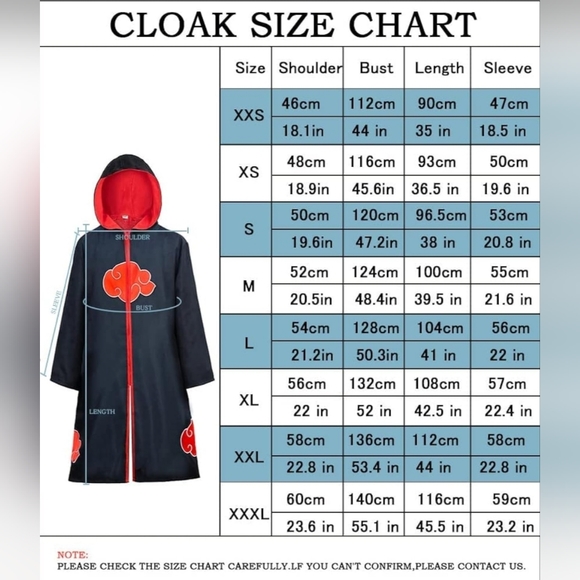 Naruto Akatsuki Uchiha Itachi Cloak Anime Cosplay New 8 piece Set - Picture 4 of 4